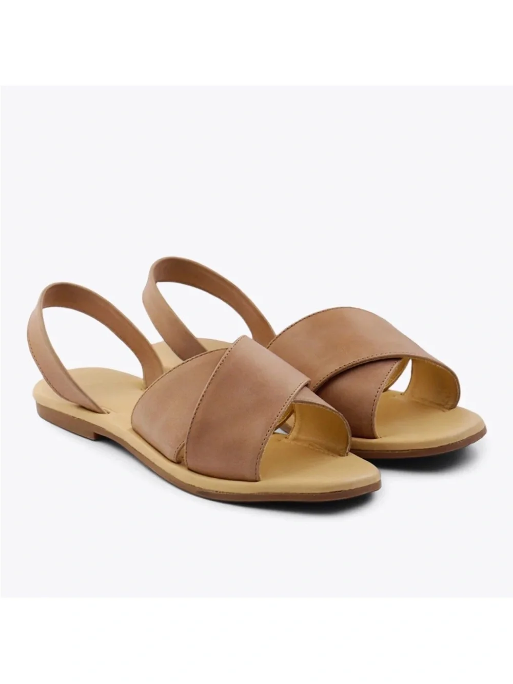 Nisolo | All Day Cross Sandal in Almond 9